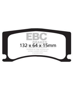 EBC 08-09 Jaguar XKR 4.2 Supercharged (Portfolio) Yellowstuff Rear Brake Pads - DP42112R