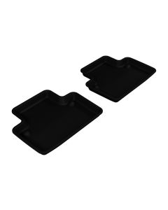 3D MAXpider 2003-2014 Volvo XC90 Kagu 2nd Row Floormats - Black - L1VV00421509