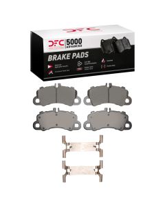 DFC 19-23 Porsche Cayenne Front 5000 Advanced Low Metallic Brake Pads and Hardware Kit - 1551-2192-01