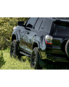 Cali Raised 10-24 Toyota 4Runner Step Ed Bolt On Rock Sliders - Kick Out/BedLiner Filler Plate/Pwdr - CR2892
