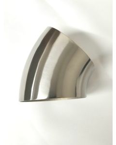 Ticon Industries 3.0in Diameter 45 Degree 1D/3in CLR 1.2mm /.047in Wall Thickness Titanium Elbow- TI