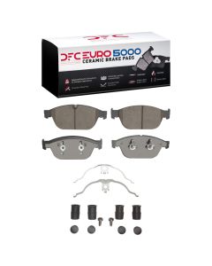DFC 11-18 Audi A8 Front Euro 5000 Ceramic Brake Pads and Hardware Kit - 1600-1546-01