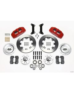Wilwood Dynapro 6 Front Hub Kit 12.19in Red 79-87 GM G Body - 140-12837-R