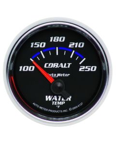 Autometer Cobalt 52.4mm 100-250 deg. F Short Sweep Electronic Water Temperature Gauge - 6137