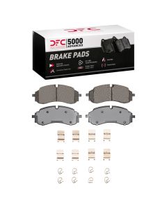 DFC 21-25 Ford E-Transit Front 5000 Advanced Semi Metallic Brake Pads and Hardware Kit - 1551-2423-01