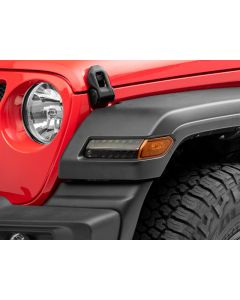 Raxiom 18-23 Jeep Wrangler JL Sport Axial Series SEQL LED Parking/Turn Signal Lights- Smoked - J155019-JL