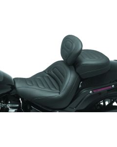 Mustang 04-21 Harley Sportster Duke 1PC Seat Regal - Black - 76144