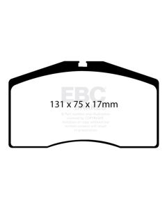 EBC 93-95 Porsche 911 (964) 3.6 Turbo Yellowstuff Front Brake Pads - DP4997R