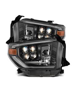 AlphaRex 14-21 Toyota Tundra NOVA-Series LED Proj Headlights Alpha-Blk w/Actv Light & Seq. Sig + DRL - 880832