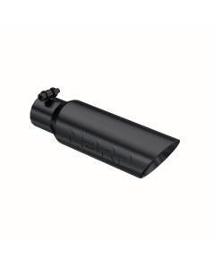 MBRP Black Coated 3.5" O.D. Dual Wall Angled 2.5" Inlet 12" Length Exhaust Tip - T5106BLK