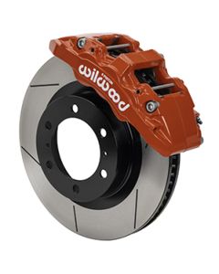 Wilwood 15-21 Toyota Tacoma Aero6-DM Front Brake Kit 13.31 Rotor - Red w/Lines - 140-17511-R