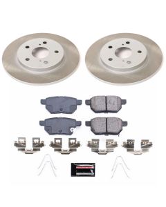 Power Stop 17-18 Toyota Corolla iM Rear Semi-Coated Rotor Kit - SC7753