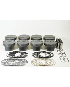 Mahle MS Piston Set 408ci 4.030in Bore 4in Stroke 6.250in Rod .927 Pin -6.5cc 11.6 CR - Set of 8 - 930245130