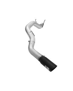 aFe Atlas 5in DPF-Back Aluminized Steel Exh Dodge RAM Diesel 13-14 L6-6.7L Mega Cab w/ Black Tip - 49-02039-B