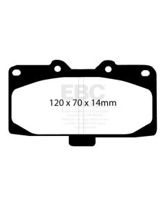 EBC 02-04 Mercedes-Benz C32 AMG (W203) 3.2 Supercharged Ultimax2 Front Brake Pads - UD847