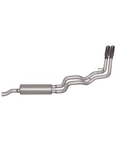 Gibson 2008 Dodge Ram 1500 SLT 4.7L 2.5in Cat-Back Dual Sport Exhaust - Stainless - 66560