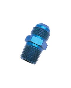 Russell Performance -6 AN to 3/8in NPT Straight Flare to Pipe (Blue) - 660460