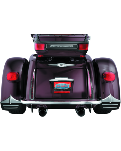 Chrome Rear Mud Flaps for Trikes - Kuryakyn 7220
