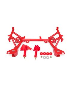BMR 93-02 4th Gen F-Body K-Member LT1 Motor Mounts Pinto Rack Mounts Red - KM346R