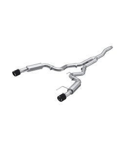 MBRP 3" Catback Dual Split Rear w/ Race Version Carbon Fiber Tips Ford Mustang Ecoboost 2015-2022- M - S72753CF