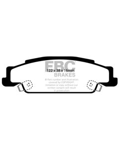 EBC 02-05 Cadillac CTS 2.6 Yellowstuff Rear Brake Pads - DP41646R