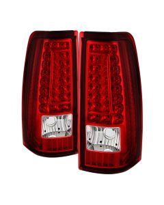 xTune Chevy Silverado 1500-2500-3500 03-06 C-Shape LED Tail Lights Red Clear ALT-ON-CS03-G2-LED-RC - 5081285