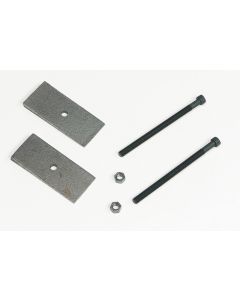 Tuff Country 2 Degree Axle Shims 3in Wide w/ 3/8in Center Pins Pair - 90013