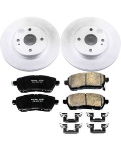 Power Stop 11-14 Mazda 2 Front Z17 Evolution Geomet Coated Brake Kit - CRK6344