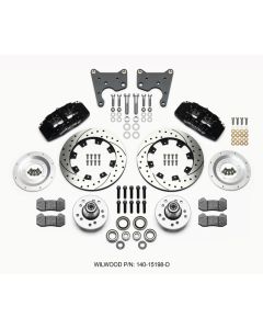 Wilwood Dynapro 6 Front Hub Kit 12.19in Drilled 65-72 CDP C Body -Drum - 140-15198-D