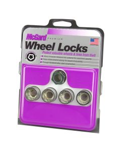 McGard Wheel Lock Nut Set - 4pk. (Under Hub Cap / Cone Seat) 9/16-18 / 15/16 Hex / 1.015in. L - 24015