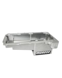 Moroso GM LS/12-15 COPO Camaro (w/Rear Sump) Drag Race Baffled Wet Sump 7qt 7.5in Aluminum Oil Pan - 21158