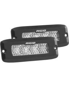 RIGID Industries Driving Diffused Black Flush Mount Pair SR-Q Pro- RIGI-925513