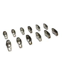 COMP Cams Hi-Energy 1.7 Ratio Rocker Arms, Steel, Black Finish, Fits Small Block Chevy 1955-1986 - 1261-12