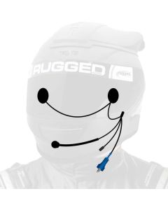 Rugged Radios OFFROAD Wired Helmet Kit with Alpha Audio Speakers Mic & 3.5mm Earbud Jack - HK-OFSP-3.5-AA
