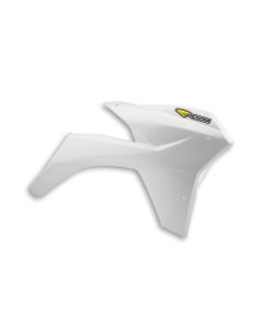 Cycra 11-13 KTM 125-500 SX/XC/SX-F/XC-F/XC-W/XCF-W/EXC-F Powerflow Radiator Shrouds - White - 1CYC-1896-42