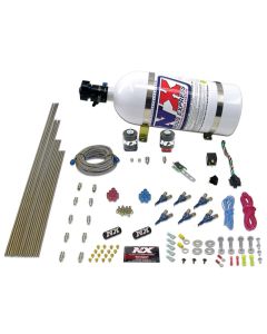Nitrous Express 6 Cyl Alcohol Nitrous Kit (150-375HP) w/15lb Bottle - 80065-15