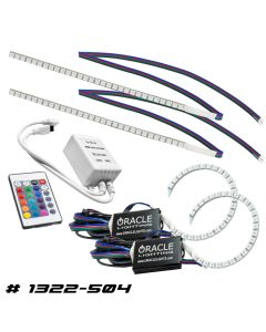 Oracle 15-17 Ford Focus RS/ST DRL Upgrade w/ Halo Kit - ColorSHIFT w/ Simple Controller - 1322-504