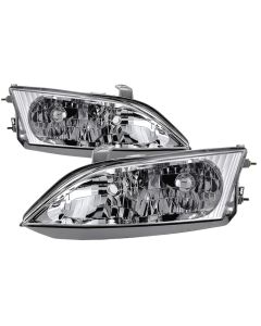 xTune Lexus ES300 1997-2001 Halogen Models Only OEM Style Headlights - Chrome140 HD-JH-LES30097-OE - 9035487