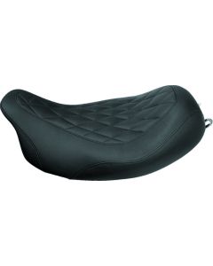 Mustang 08-21 Harley Electra Glide Std,Rd Glide,Rd King,Str Glide Solo Seat Diamond Stitch - Brown - 76694