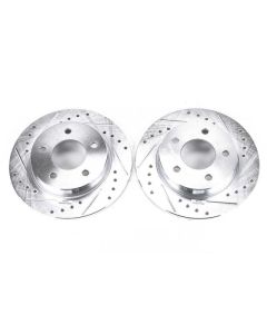 Power Stop 04-13 Mazda 3 Rear Evolution Drilled & Slotted Rotors - Pair - JBR1114XPR