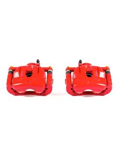 Power Stop 04-11 Mazda RX-8 Front Red Calipers w/Brackets - Pair - S3248A