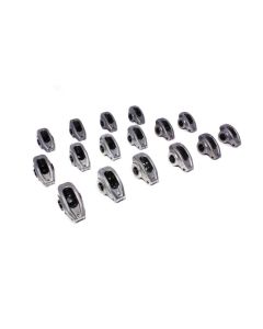 COMP Cams High Energy Aluminum Rocker Arms for Small Block Chevy 1.6 Ratio, Natural Finish, Shaft Mount - 17002-16