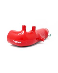 Torque Solution Turbo Inlet Hose Black: 02-07 Subaru WRX/04-18 STI/05-09 Legacy GT/04-13 FTX - Red - TS-SU-463RD