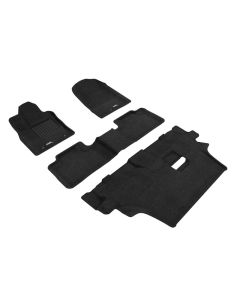 3D MAXpider 2012-2021 Dodge Durango 7-Seat Elegant 1st 2nd & 3rd Row Floormats - Black - L1DG02504709