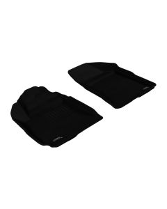 3D MAXpider 2010-2012 Hyundai Santa Fe Kagu 1st Row Floormat - Black - L1HY04011509