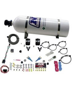 Nitrous Express 03-18 Nissan 350Z/370Z Dual Nozzle (35-150HP) w/15lb Bottle - 20716-15