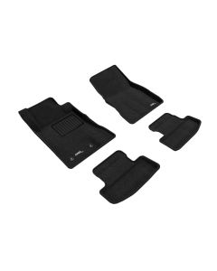 3D Maxpider 15-22 Ford Mustang Elegant 1st 2nd Row (2 Eyelets) - Floor Mat Set (Black) - L1FR08504709