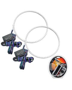 Oracle Jeep Wrangler JL/Gladiator JT LED Surface Mount Headlight Halo Kit - ColorSHIFT - 1214-330