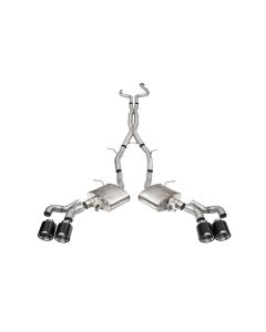 Corsa 2022-25 Cadillac CT5 V Blackwing 3in. Cat-Back w/ Act. Exh. - Dbl X-Pipe - Twin 4.5in. CF Tips - 21320CF