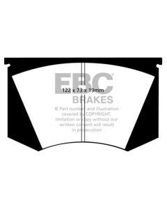 EBC 64-66 Ac Cobra 7.0 Redstuff Front Brake Pads - DP3223C
